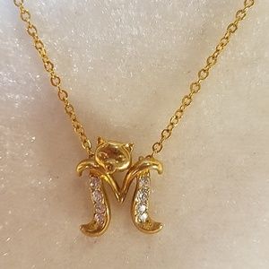 Intial M Kitty Necklace By Avon